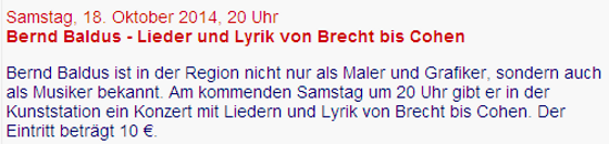BB :: Lieder + Lyrik von Brecht bis Cohen